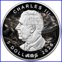 2026 Canada 1 oz Silver Maple Moose Edition Colored Last in Series of 4