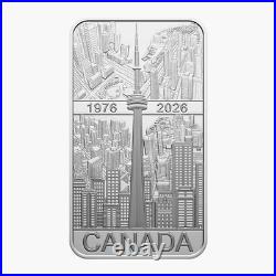 2026 Canada $20 CN Tower 1 oz Fine Silver Rectangular Glow Coin with BONUS coin