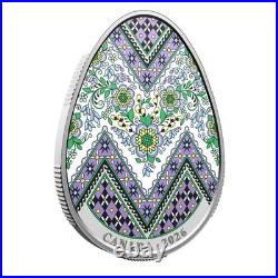 2026 Canada $20 Pysanka Coin Egg 1 oz Fine Silver Coin Royal Canadian Mint