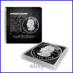 2026 Canada Maple 1 oz Silver Colored Grizzly Bear Edition Mintage of 499
