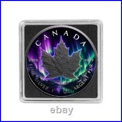 2026 Canada Maple Leaf 1 oz Silver Aurora Borealis Edition