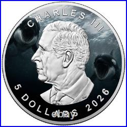 2026 Canada Maple Leaf 1 oz Silver Orca Edition Canada's Wilderness