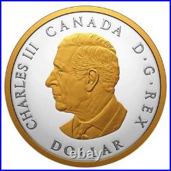 2026 Canada Peace Dollar 1 Oz Fine Silver Coin Selective Gold Plated