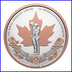 2026 Canada Proof Coin Set, 2+ oz Fine Silver, Royal Canadian Legion Dollar