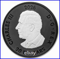 2026 Canada Triple Maple Black Rhodium 1 oz. 9999 Silver Coin OGP