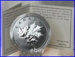 2026 Canada Triple Maple Black Rhodium 1 oz. 9999 Silver Coin OGP