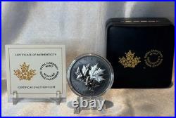 2026 Canada Triple Maple Black Rhodium 1 oz. 9999 Silver Coin OGP