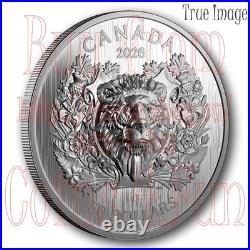 2026 Heraldic Animal #2 Lion $50 Proof Pure Silver EHR/UHR Coin Canada