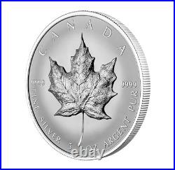 20500 2022 5oz'Ultra High Relief Maple Leaf' Reverse-Proof $50 Silver Coin 5oz