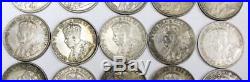 20X 1936 Canada Silver Dollars King George V all circulated One roll 20 coins