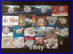 $20 For $20 Canada Silver Coins + $25 For $25 Full Set 25 Coin Lot