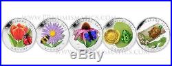 $20 Silver Murano Venetian Glass Coins Ladybug, BumbleBee, Frog, Butterfly, Turtle
