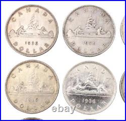 20 x 1936 Canada silver dollars 20-coins circulated