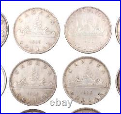 20 x 1936 Canada silver dollars 20-coins circulated