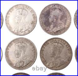 20 x 1936 Canada silver dollars 20-coins circulated