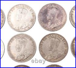 20 x 1936 Canada silver dollars 20-coins circulated