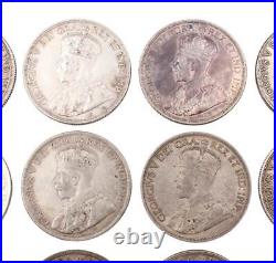 20 x 1936 Canada silver dollars 20-coins circulated