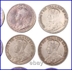 20 x 1936 Canada silver dollars 20-coins circulated