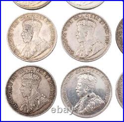 20 x 1936 Canada silver dollars 20-coins circulated