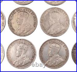 20 x 1936 Canada silver dollars 20-coins circulated