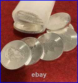 20 x 2020 Canadian 1 oz maple leaf 999.9 Silver Bullion Coin