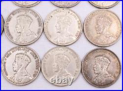 20x Canada 1935 silver dollars 20-coins VF to AU