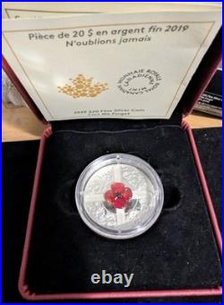 219 $20 Canada Lest We Forget Silver Coin