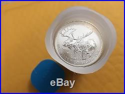 25 2012 one oz. 9999 Silver Canada Moose Wildlife $5 coins in Original tube