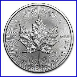 25 COIN ROLL 2015 1 OUNCE SILVER CANADIAN MAPLE LEAF COINS. 9999 1oz