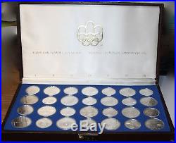 28 Coin Set Canada 1976 Montreal Olympics 28 Coin Silver Sterling Set Coins