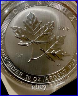 2 2018 Canada 10 oz Silver Maple Leaf. 9999 in Original Capsule And Still Wrap