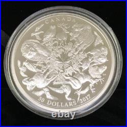 2 OZ 99.99 Silver $30 Coin 2017 Flora and Fauna of Canada