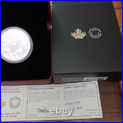 2 OZ 99.99 Silver $30 Coin 2017 Flora and Fauna of Canada