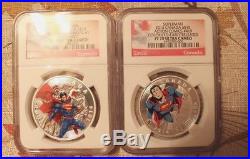 2- PF70 2014 Canada $20 Fine Silver Coin Iconic Superman Superman Annual #1