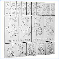2 oz 2018 Royal Canadian Mint Maple Leaf Flex Multibar Silver Coin