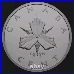2 oz. 2024 Canada Silver Coin Lost Designs From Archives 1936. Master Club. 1c