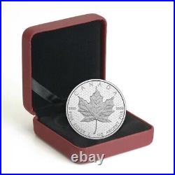 2 oz. Pure Silver Coin Canada 150 Iconic Maple Leaf Mintage 6,000 (2017)