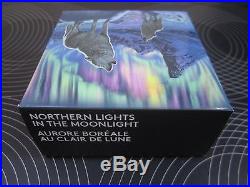$30 silver coin 2016 Canada Northern Lights in Moonlight 2 oz glow in the dark