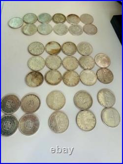 35pcs 1953-66 CANADA Voyagers/Charlottetown/goose Genuine Silver Dollar Coin