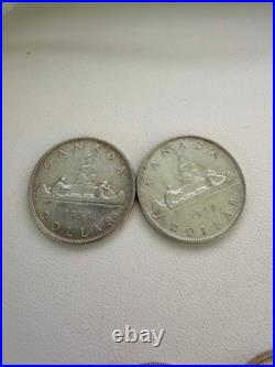 35pcs 1953-66 CANADA Voyagers/Charlottetown/goose Genuine Silver Dollar Coin