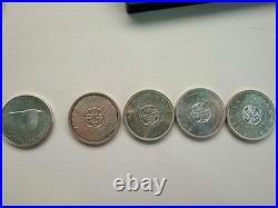 35pcs 1953-66 CANADA Voyagers/Charlottetown/goose Genuine Silver Dollar Coin