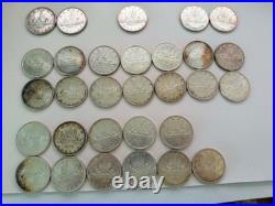 35pcs 1953-66 CANADA Voyagers/Charlottetown/goose Genuine Silver Dollar Coin