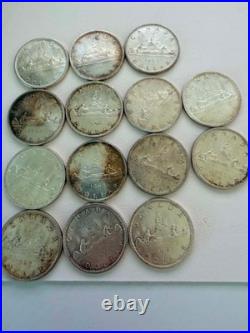 35pcs 1953-66 CANADA Voyagers/Charlottetown/goose Genuine Silver Dollar Coin