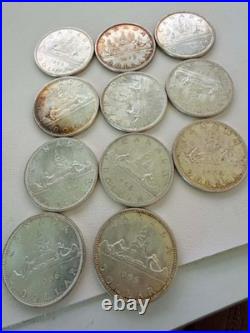 35pcs 1953-66 CANADA Voyagers/Charlottetown/goose Genuine Silver Dollar Coin