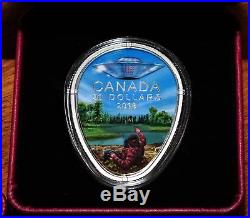 3 Canada SILVER $20 Coins incl. 2018 Falcon Lake Unexplained Phenomena, Pysanka