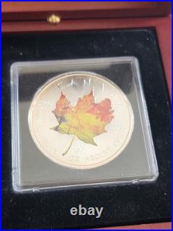 4 2014 $5 Canada The 4 Seasons Silver Maples 1 Oz. 9999 Silver! + Display Box