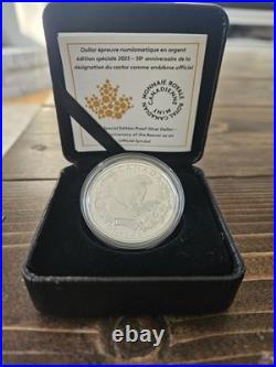50 Anniversary of the Beaver as a Symbol 2025 CANADA. 9999 Silver Dollar $1 Coin