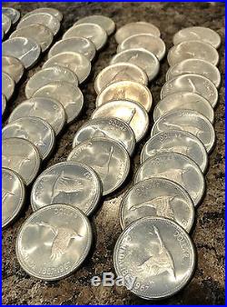 50 x 1967 Silver Goose Dollar Unc Coins Canada 1- Canada's 150th Anniversary