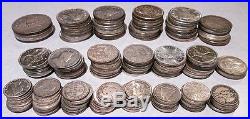 $51.50 Face Value Canada Silver Coins (10/25/50¢ & $1) See Pictures No Reserve