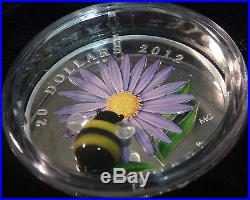 5 Canada MURANO VENETIAN GLASS SILVER Coins LADYBUG + ALL other FAUNA & FLORA